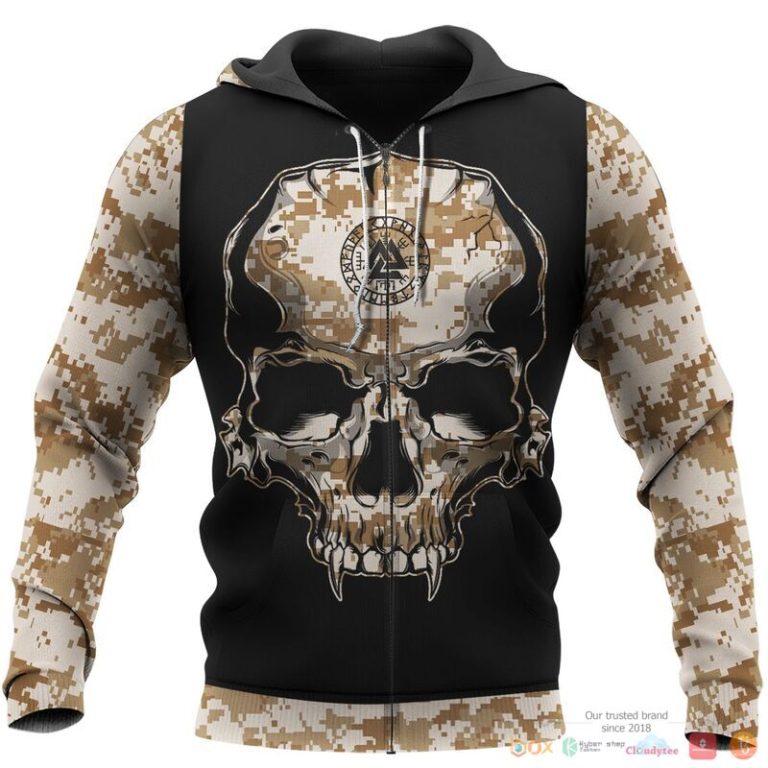 Viking Viking Camo Valknut Rune 3d shirt Hoodie 1 2