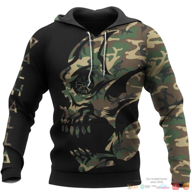 Viking Viking Camo Vegvisir 3d shirt Hoodie