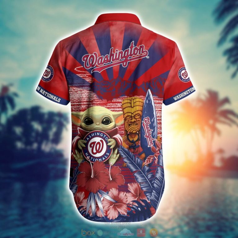 Washington Nationals MLB Baby Yoda Hawaiian Shirt Shorts 1 2