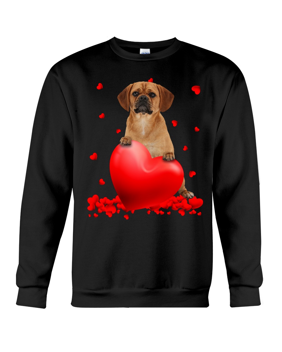 Yellow Puggle Valentine Hearts shirt hoodie 6