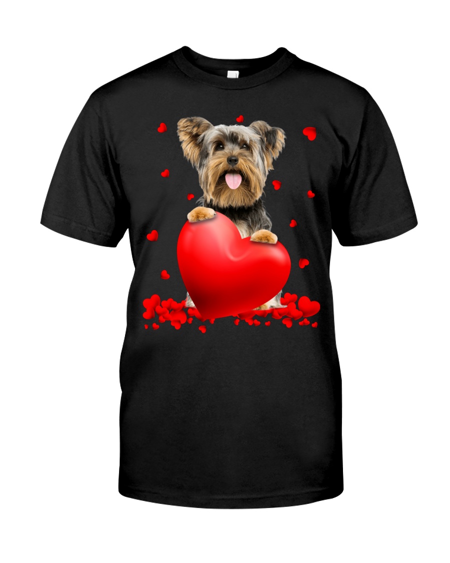 Yorkshire Terrier Valentine Hearts shirt hoodie 2