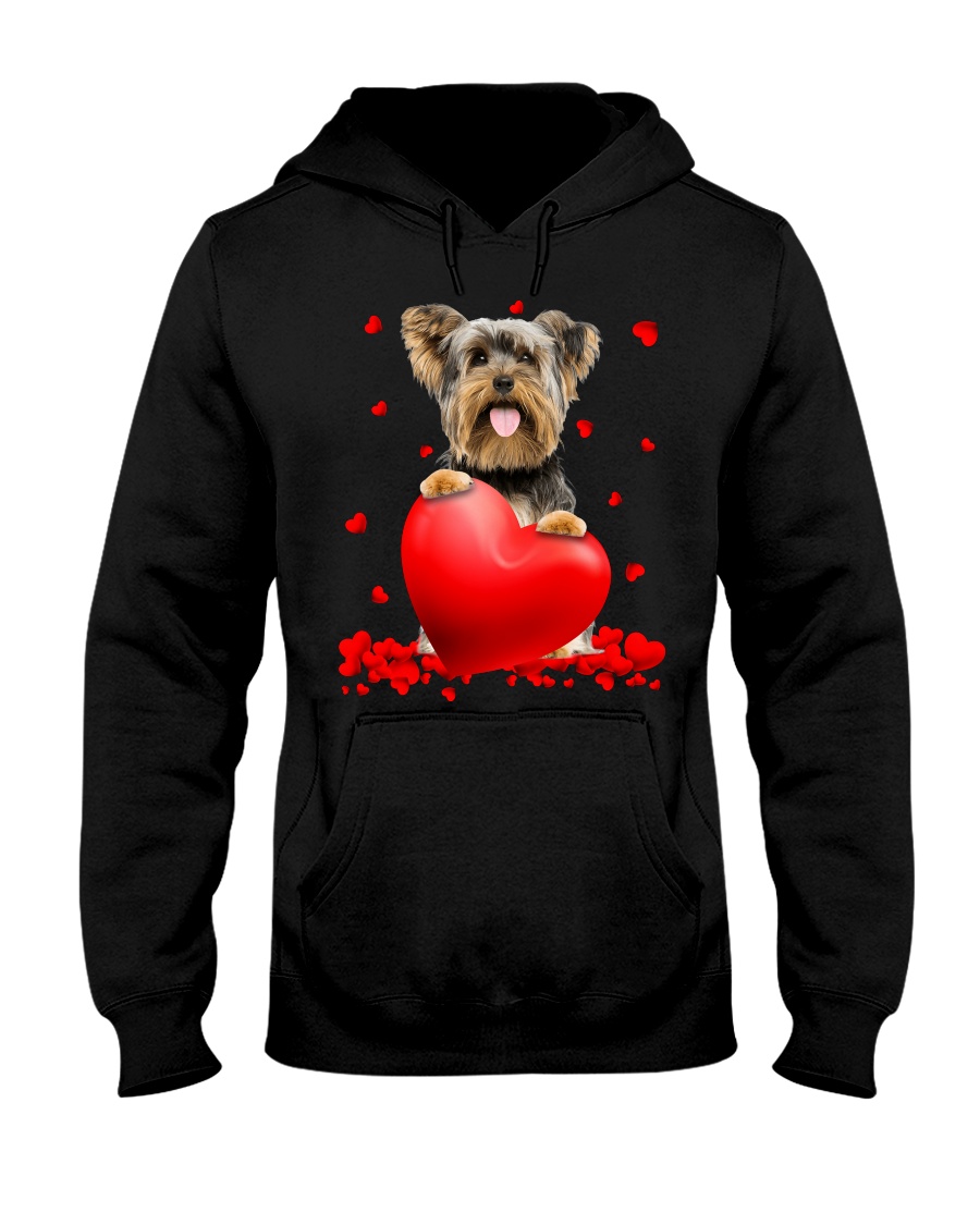 Yorkshire Terrier Valentine Hearts shirt hoodie 4