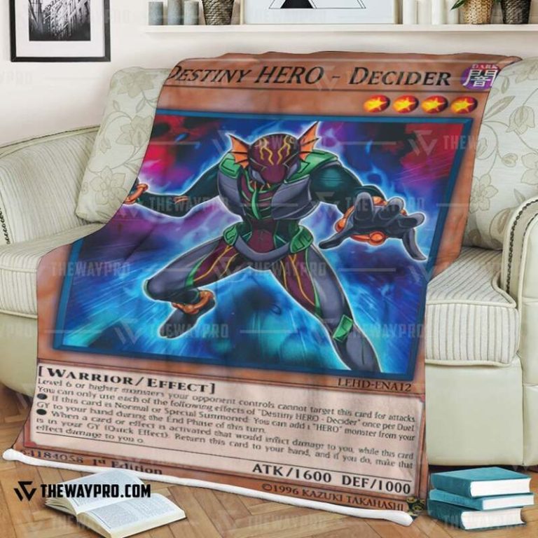 Yu Gi Oh Destiny HERO Decider Blanket 1 2