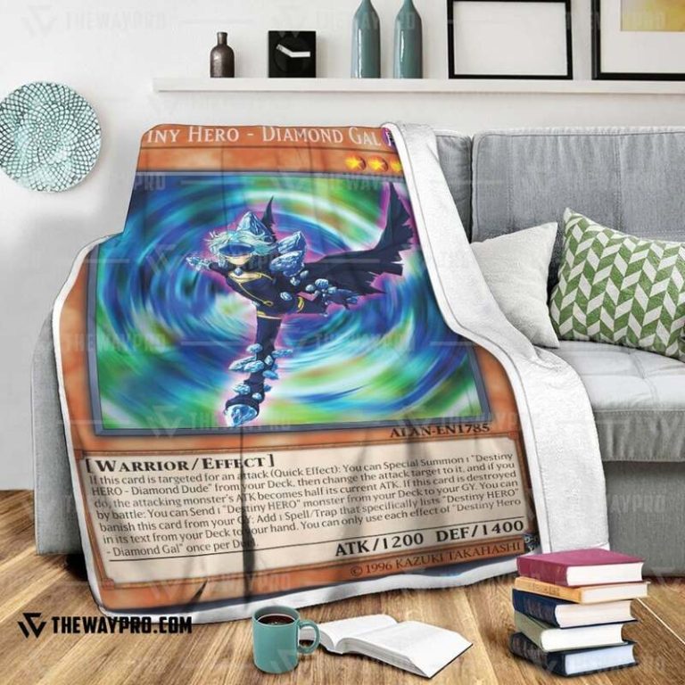 Yu Gi Oh Destiny Hero Diamond Gal Blanket 1