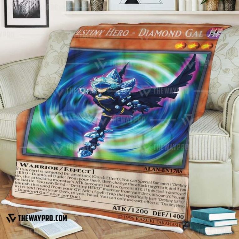 Yu Gi Oh Destiny Hero Diamond Gal Blanket 1 2