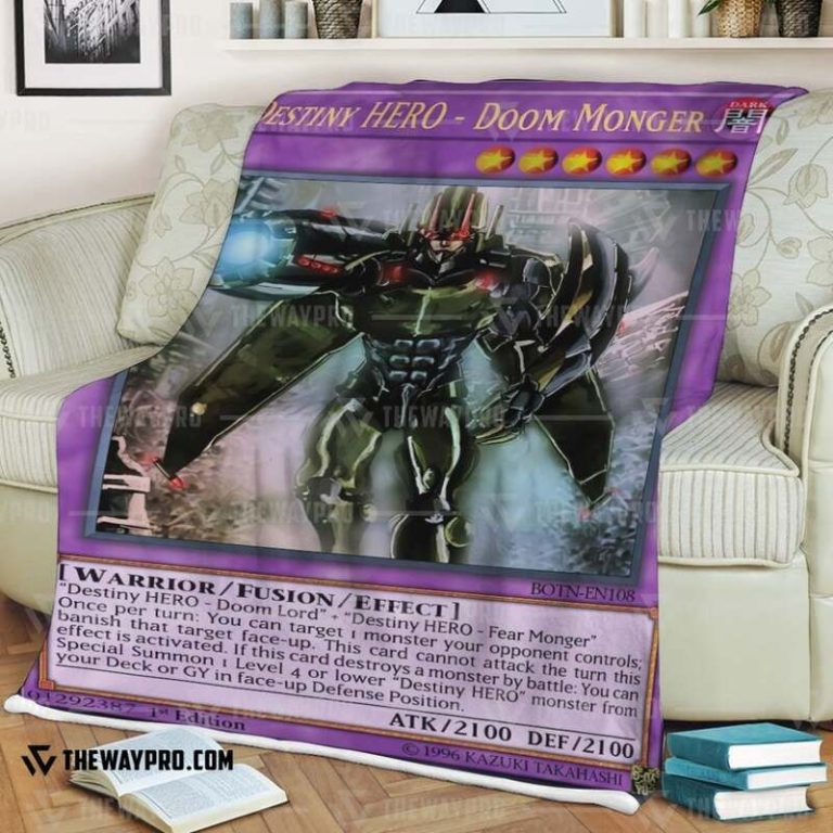 Yu Gi Oh Destiny Hero Doom Monger Blanket 1 2