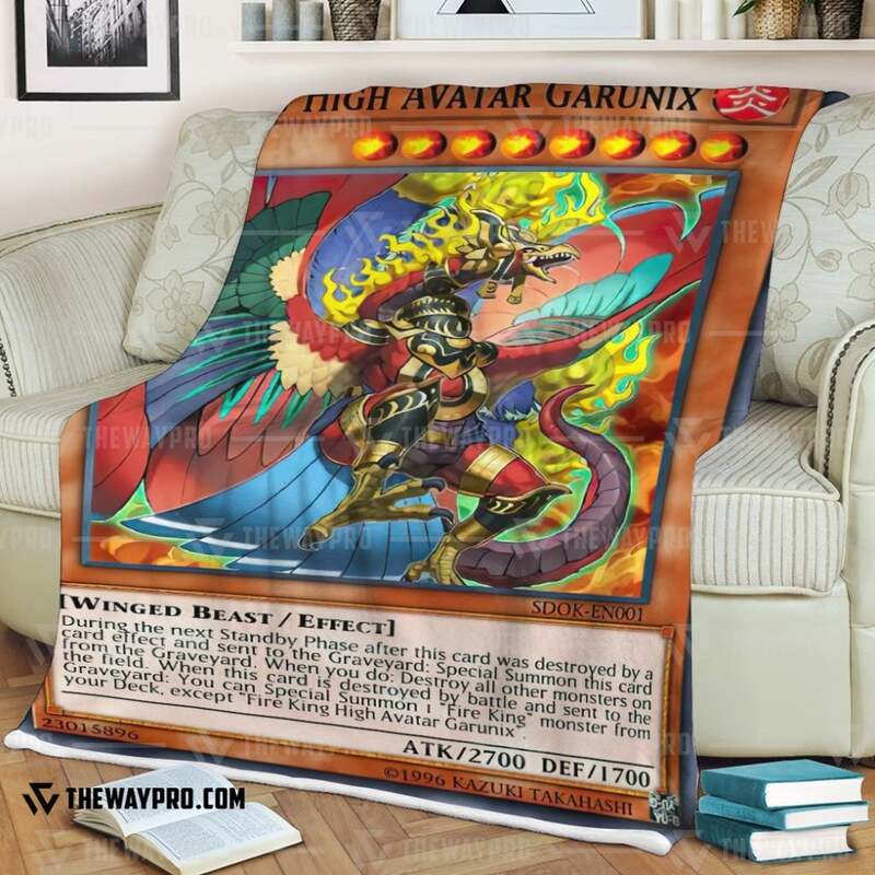 Yu Gi Oh Fire King High Avatar Garunix Blanket 1 2
