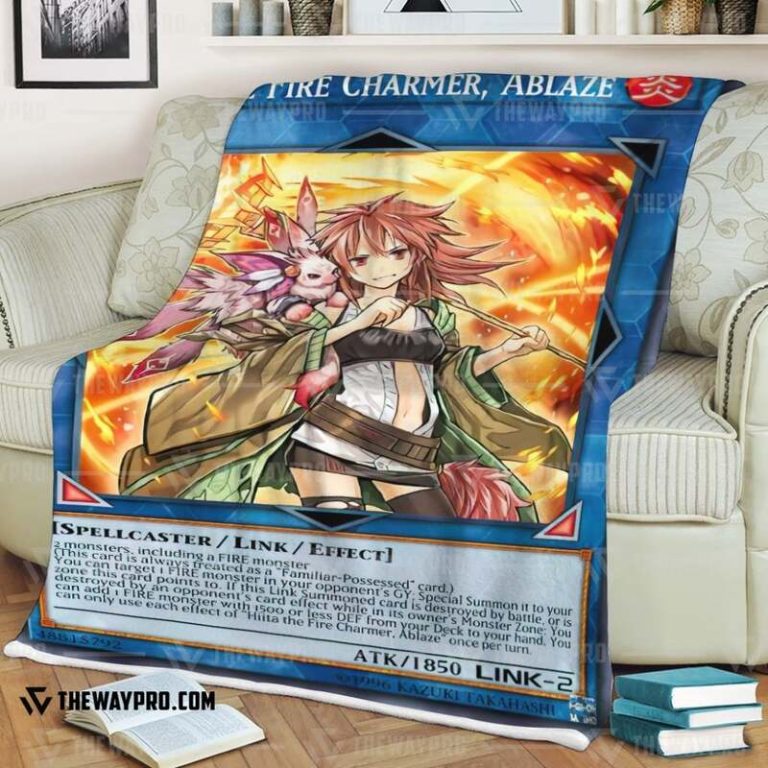 Yu Gi Oh Hiita the Fire Charmer Ablaze Blanket 1 2