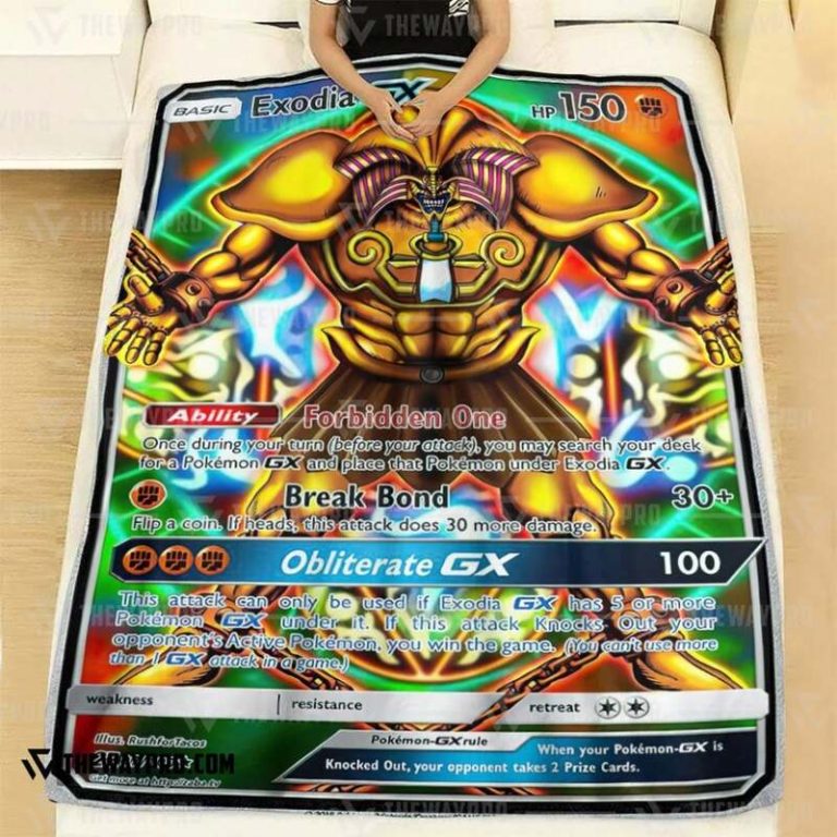 Yu Gi Oh Pokemon Exodia GX Blanket 1