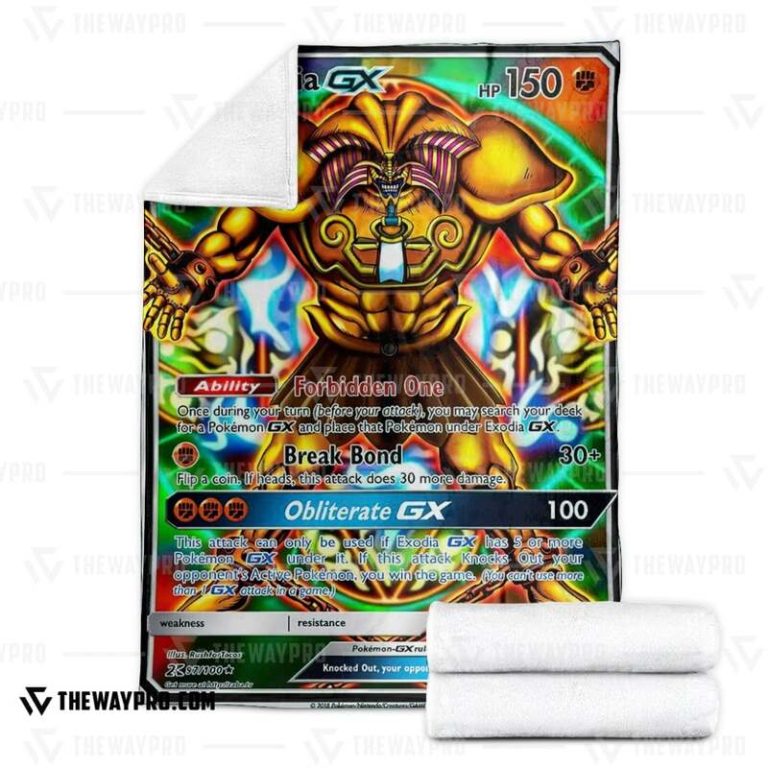 Yu Gi Oh Pokemon Exodia GX Blanket 1 2