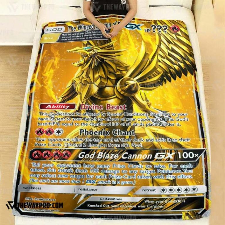 Yu Gi Oh Pokemon The Winged Dragon Of Ra Blanket 1