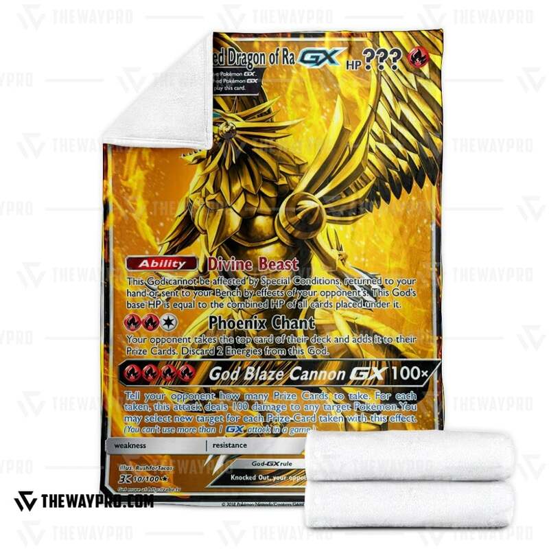 Yu Gi Oh Pokemon The Winged Dragon Of Ra Blanket 1 2