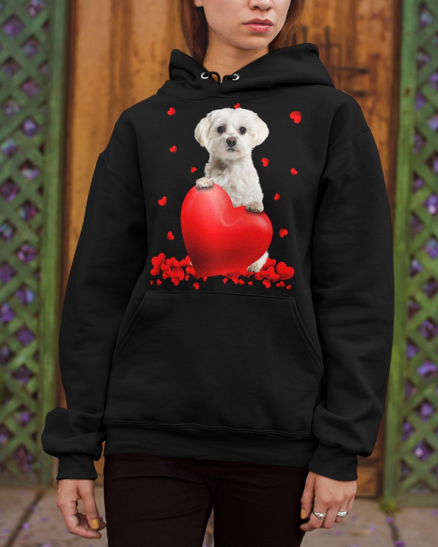 gjJtta5p Maltese Valentine Hearts shirt hoodie 7