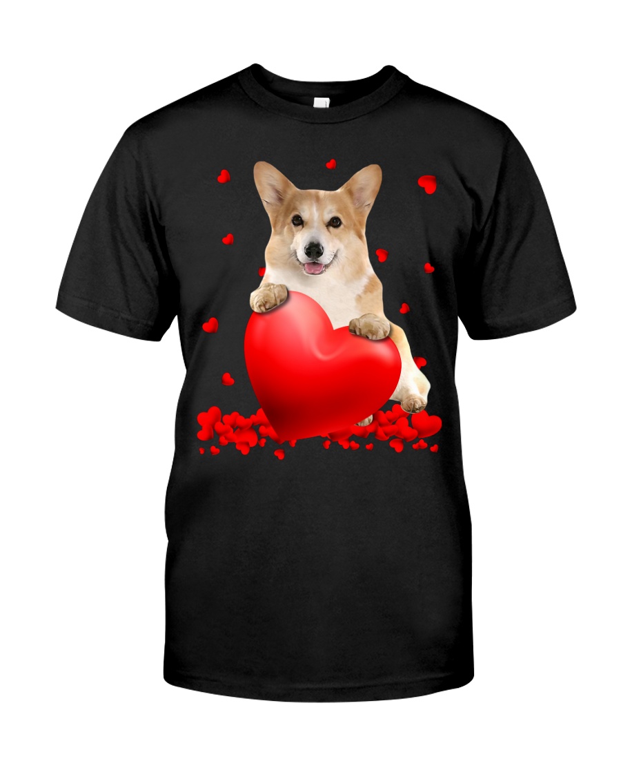 hmzHNG1t Corgi Valentine Hearts shirt hoodie 1