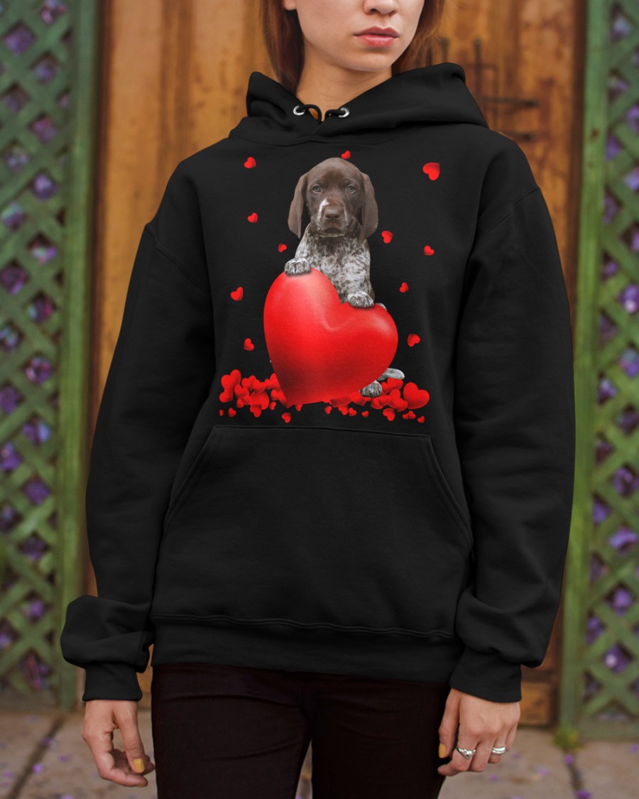 mHvby83o German Shorthaired Pointer Valentine Hearts shirt hoodie 6