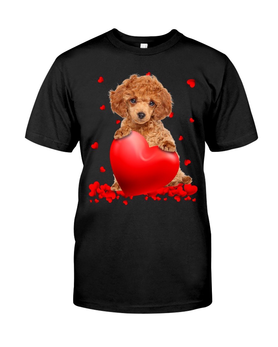 oPEn8dGT Red Toy Poodle Valentine Hearts shirt hoodie 1