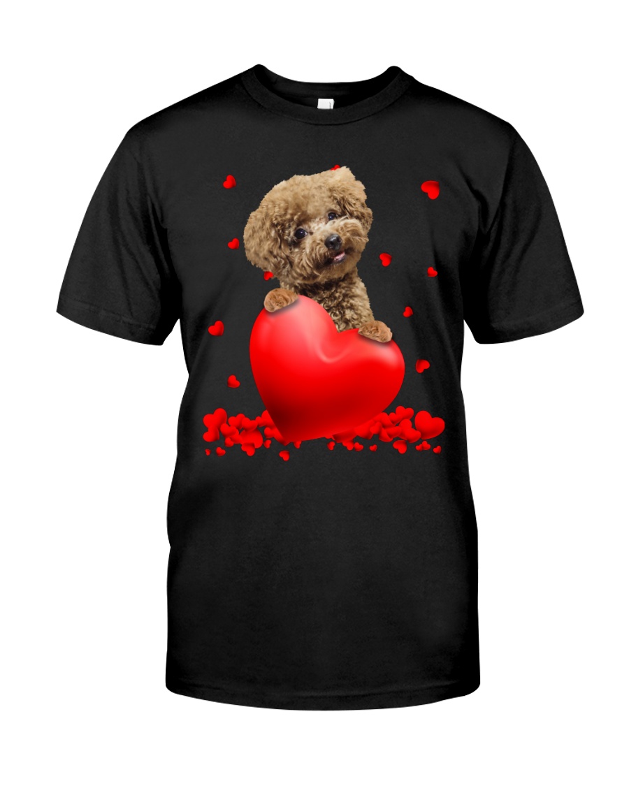 tEP6Qutt Chocolate Toy Poodle Valentine Hearts shirt hoodie 1