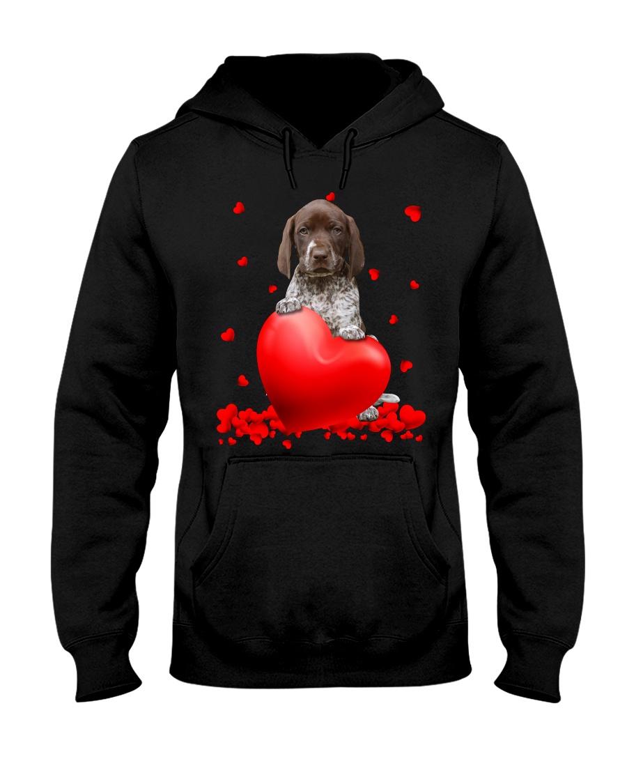 wg6mB5DB German Shorthaired Pointer Valentine Hearts shirt hoodie 4