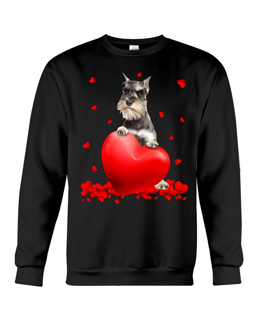 wnfrjQK9 Miniature Schnauzer Valentine Hearts shirt hoodie 7
