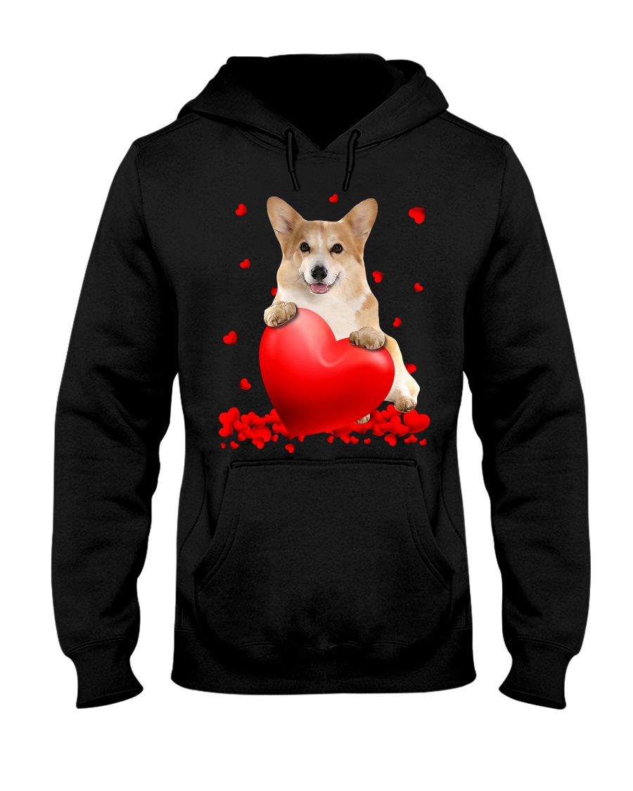 yKZwxNjt Corgi Valentine Hearts shirt hoodie 4