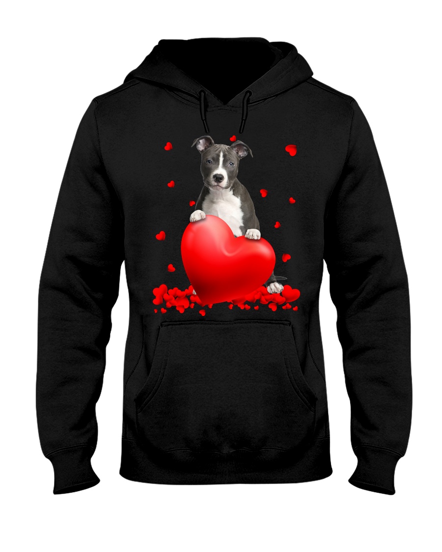 ywodEhKY Blue nose Pitbull Valentine Hearts shirt hoodie 4