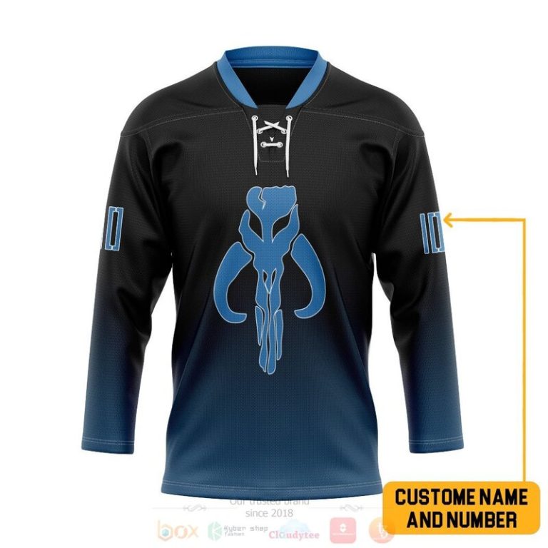 3D Star Wars Mandalorian Jango Fett Personalized Hockey Jersey