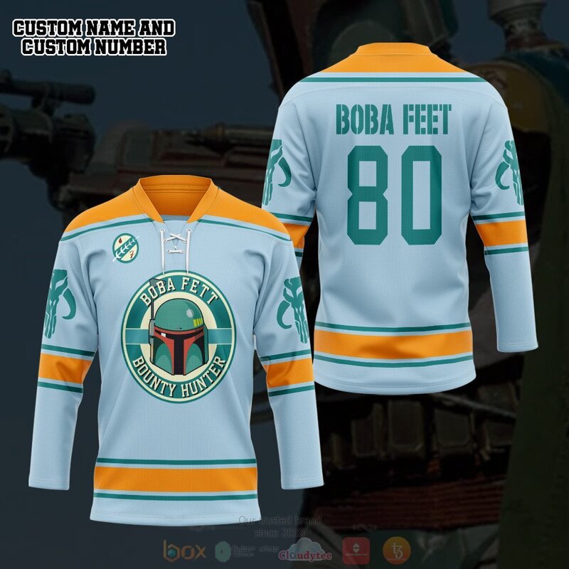 3D Star Wars Mandalorian Personalized Hockey Jersey 1 2