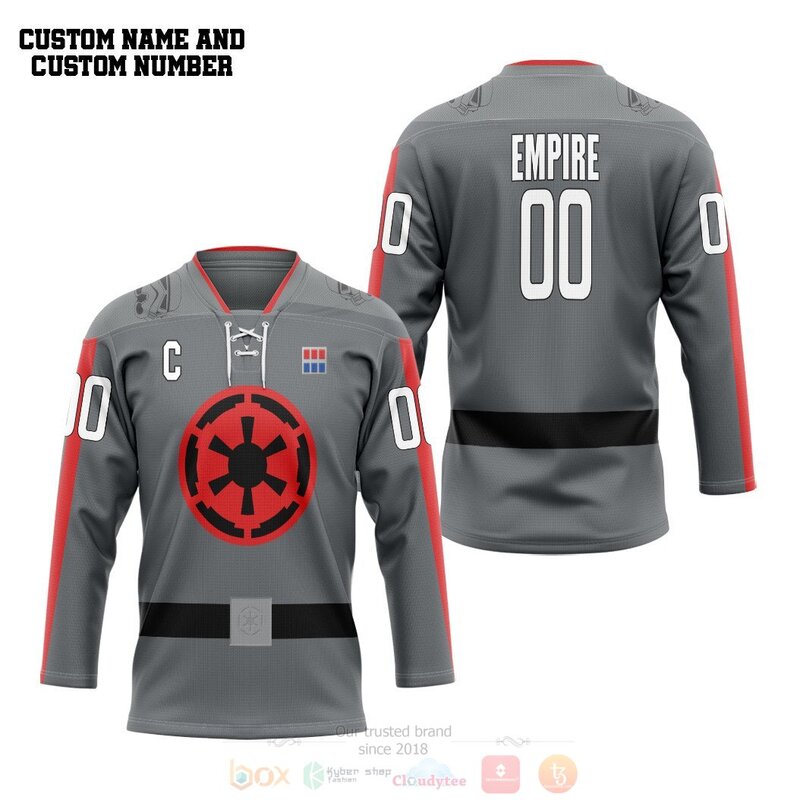 3D Star Wars The Empire Personalized Hockey Jersey 1 2
