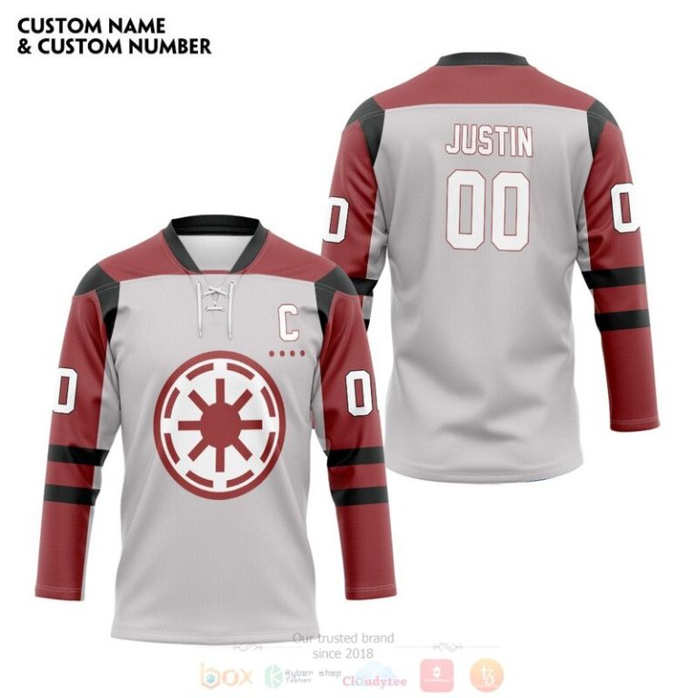 3D Star Wars The Republic Personalized Hockey Jersey 1 2