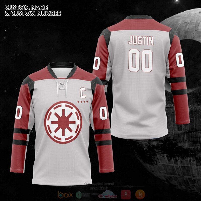 3D Star Wars The Republic Personalized Hockey Jersey 1 2 3