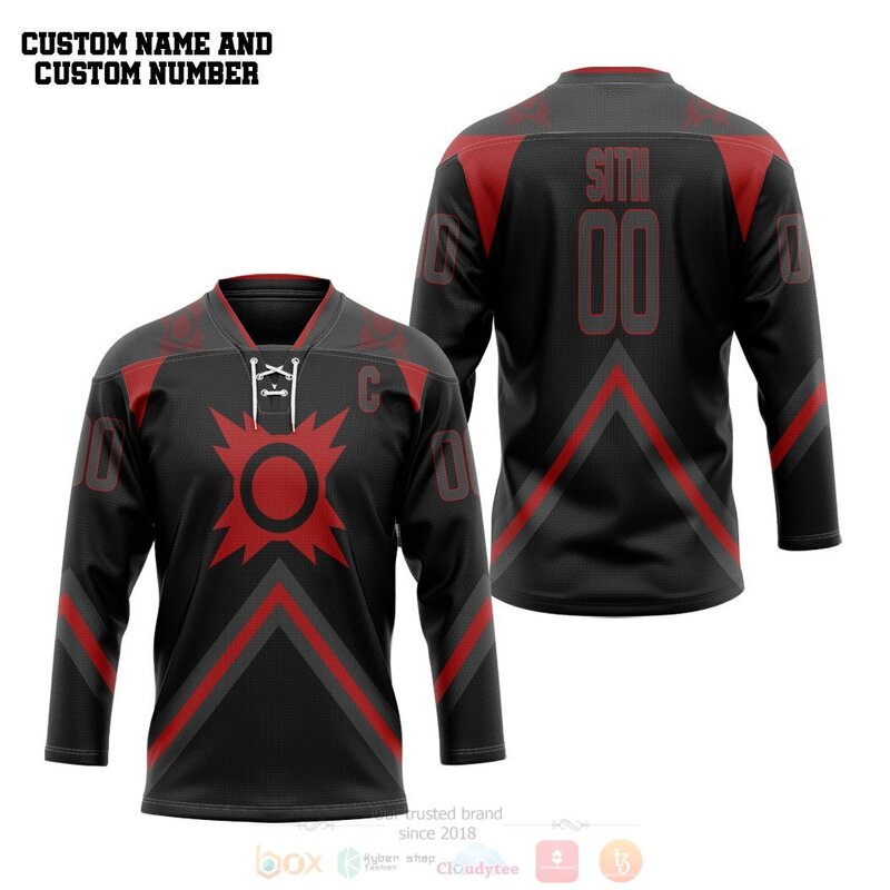 3D Star Wars The Sith Personalized Hockey Jersey 1
