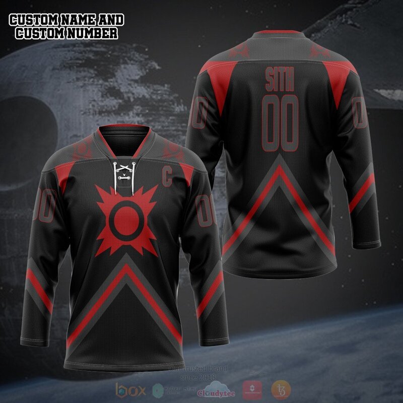 3D Star Wars The Sith Personalized Hockey Jersey 1 2 3