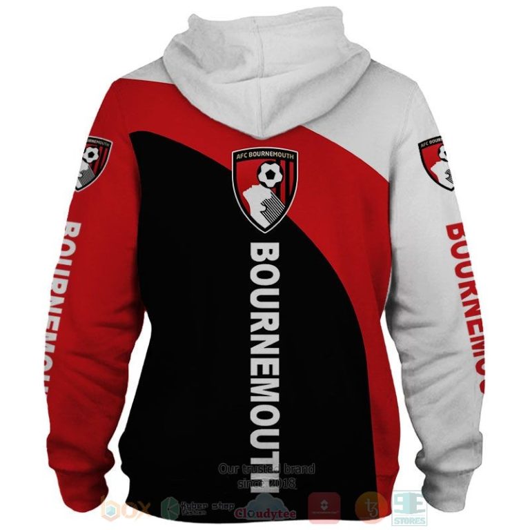 AFC Bournemouth white red black 3D shirt hoodie 1