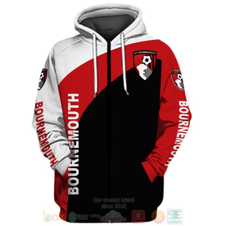 AFC Bournemouth white red black 3D shirt hoodie 1 2