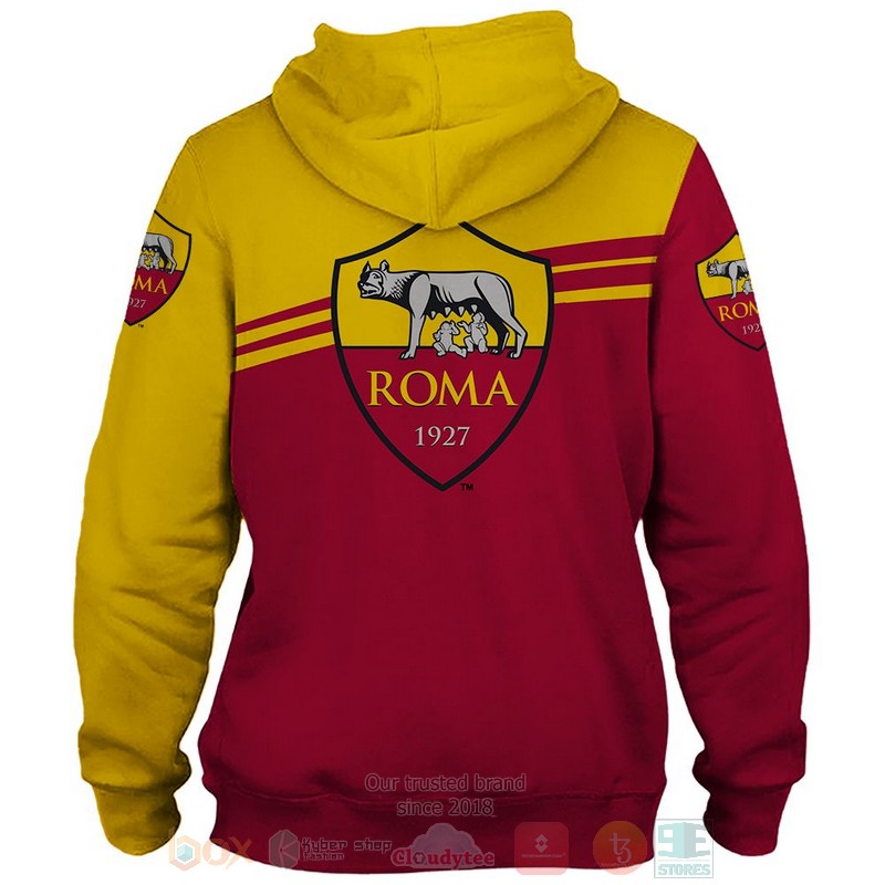 AS Roma red yellow 3D shirt hoodie 1