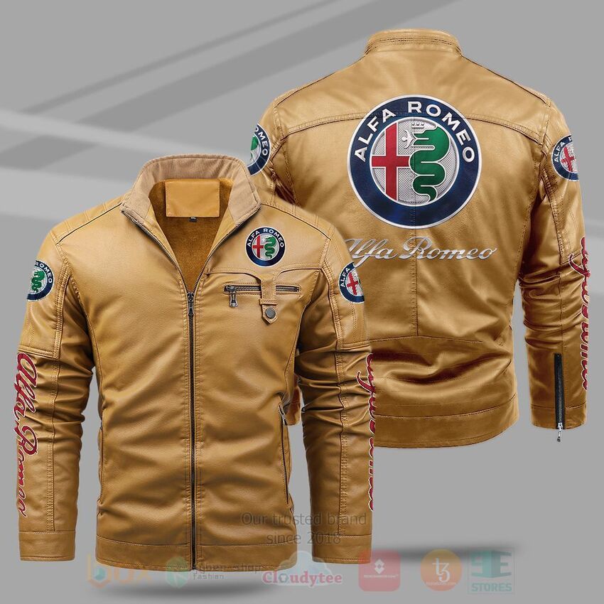 Alfa Romeo Fleece Leather Jacket 1