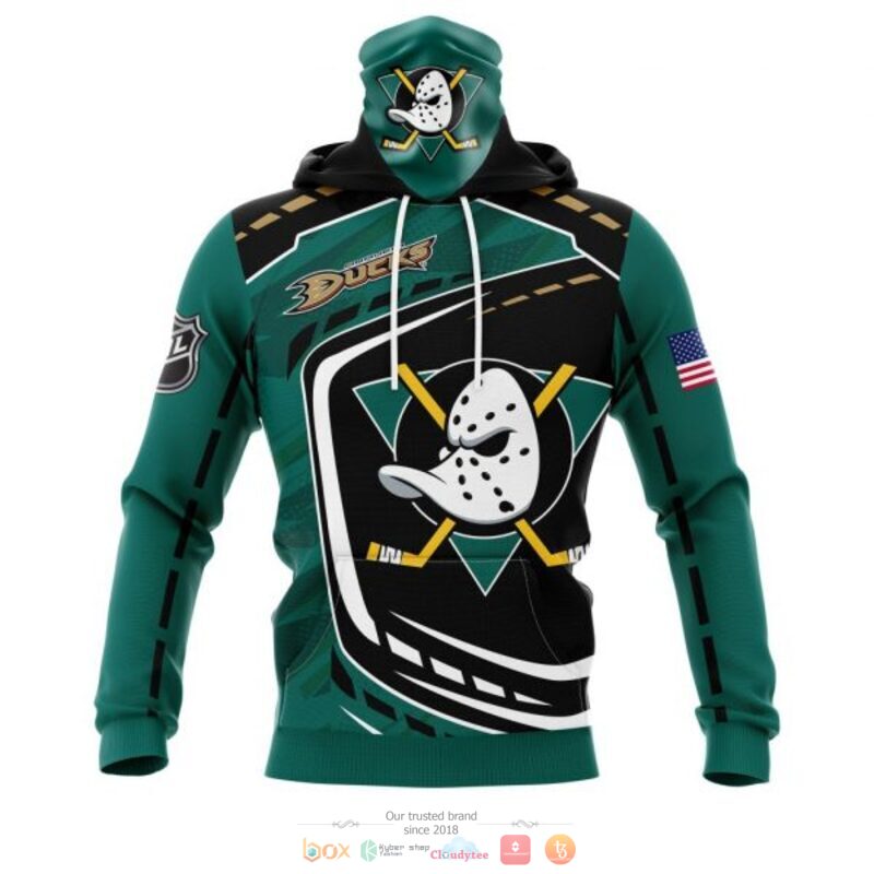 Anaheim Ducks NHL black green 3D shirt hoodie 1 2 3