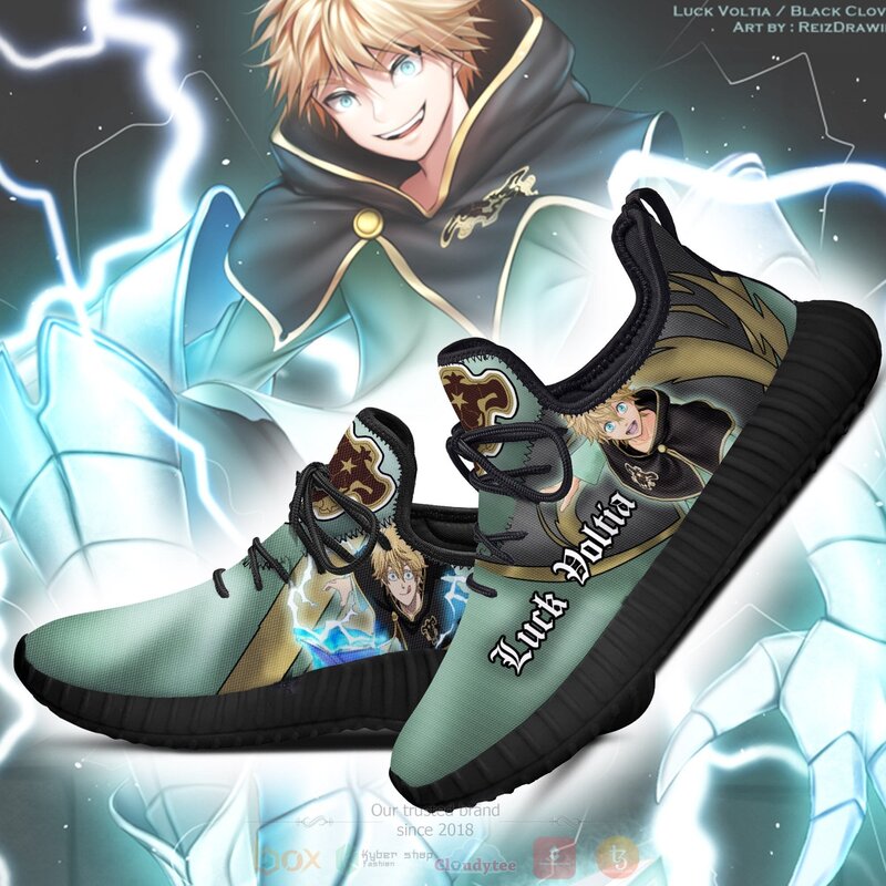 Anime Black Clover Luck Voltia Reze Shoes 1 2