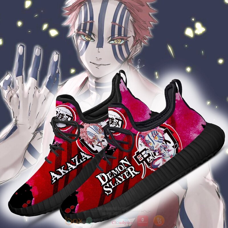 Anime Demon Slayer Demon Akaza Reze Shoes 1