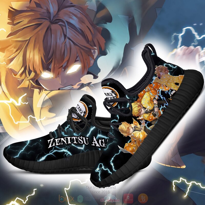 Anime Demon Slayer Zenitsu Thunder Breathing Reze Shoes 1 2