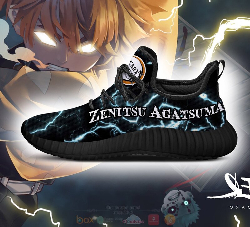 Anime Demon Slayer Zenitsu Thunder Breathing Reze Shoes 1 2 3