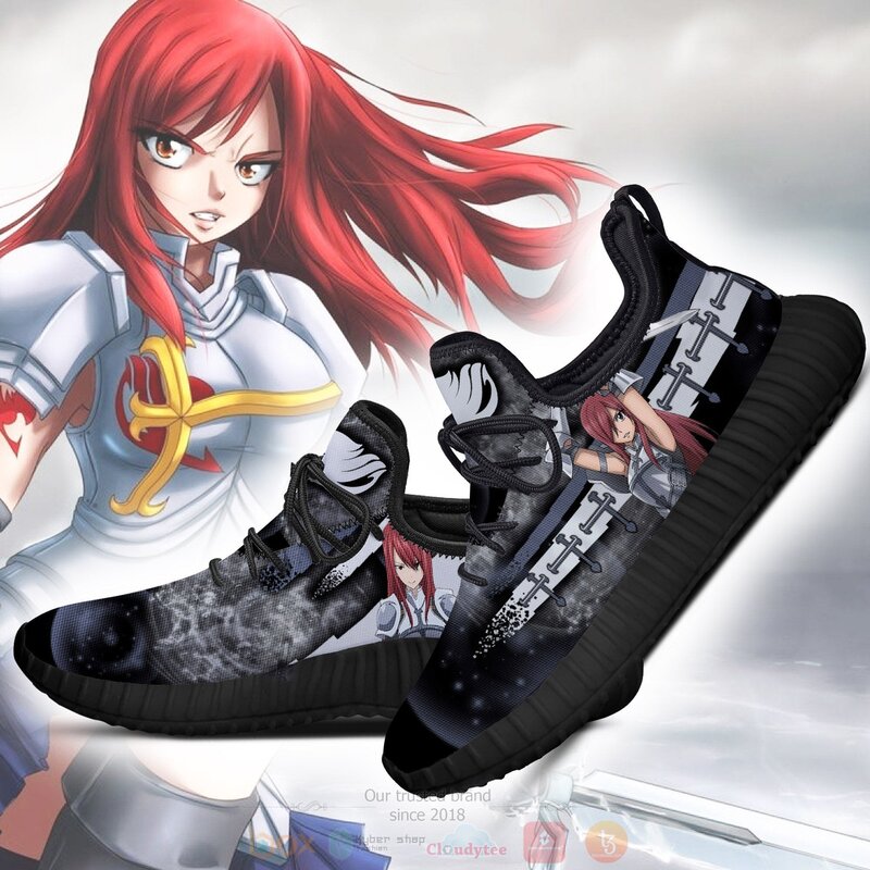 Anime Fairy Tail Erza Scarlet Reze Shoes 1 2