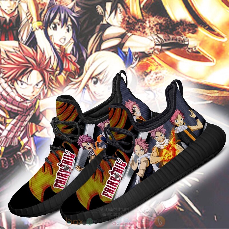 Anime Fairy Tail Natsu Red Reze Shoes 1