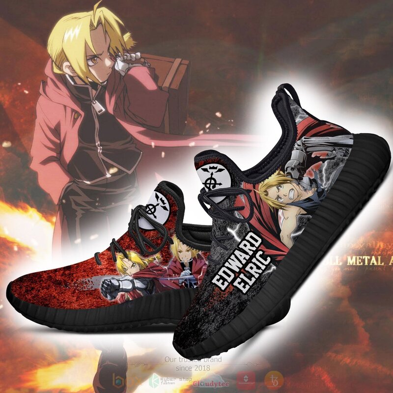 Anime Fullmetal Alchemist Edward Elric Character Reze Shoes 1 2