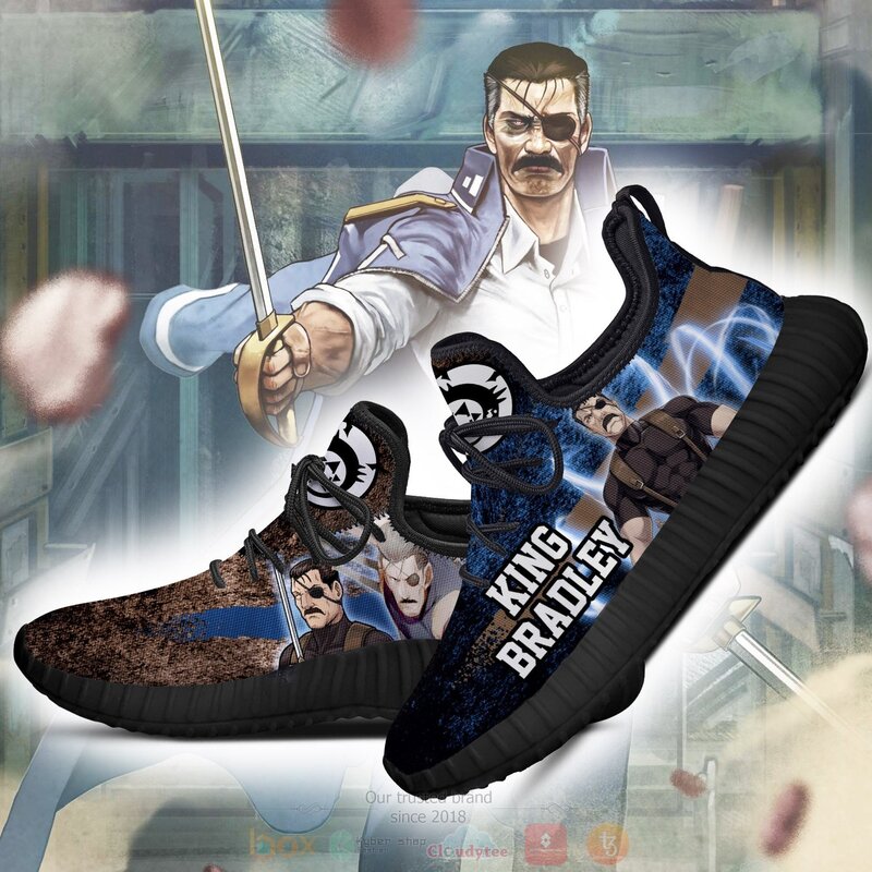 Anime Fullmetal Alchemist King Bradley Reze Shoes 1 2