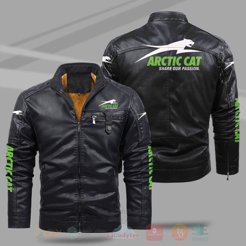 Arctic Cat Fleece Leather Jacket