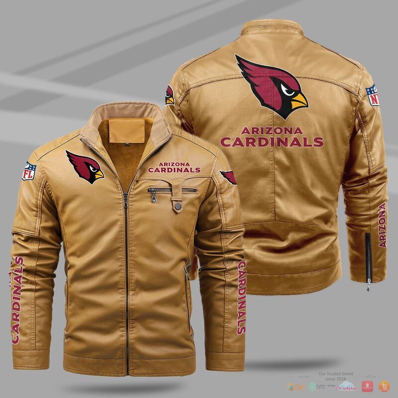 Arizona Cardinals NFL Trend Fleece Leather Jacket 1