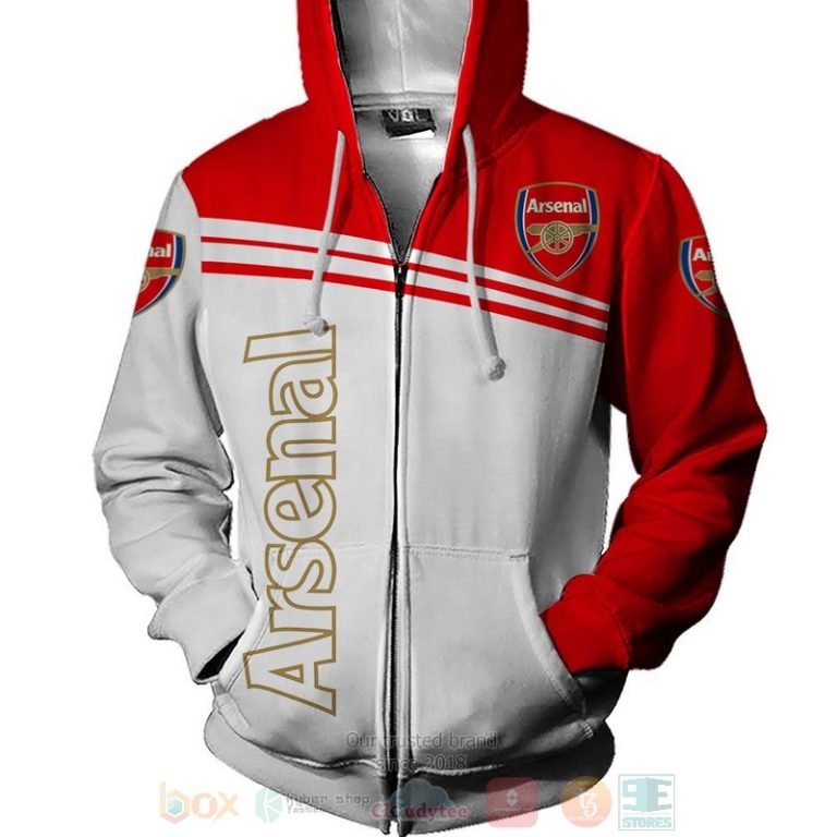 Arsenal FC 3D shirt hoodie 1 2