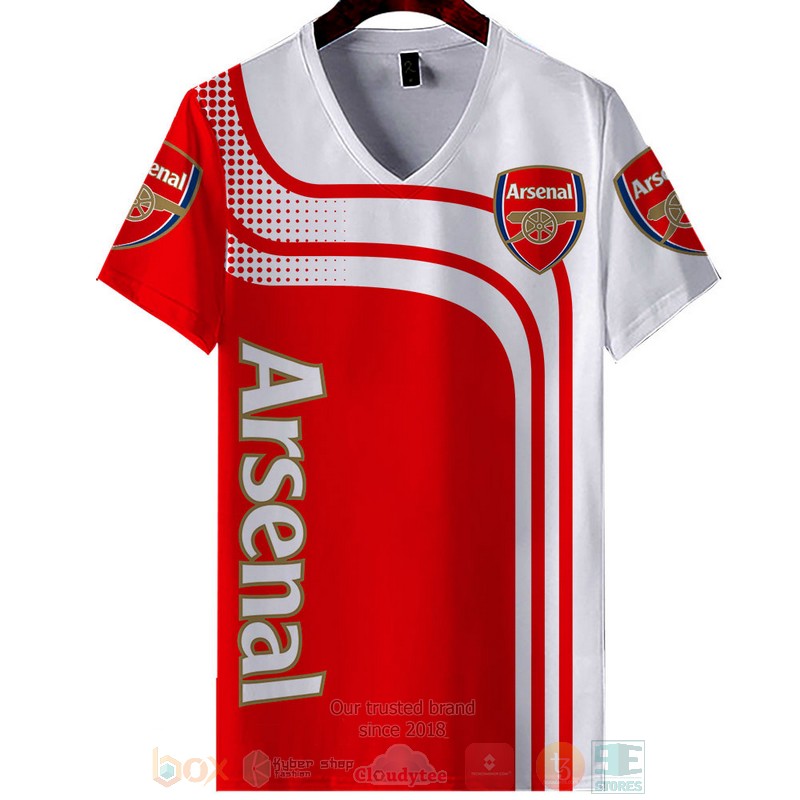 Arsenal Football Club red white 3D shirt hoodie 1 2 3 4 5 6 7