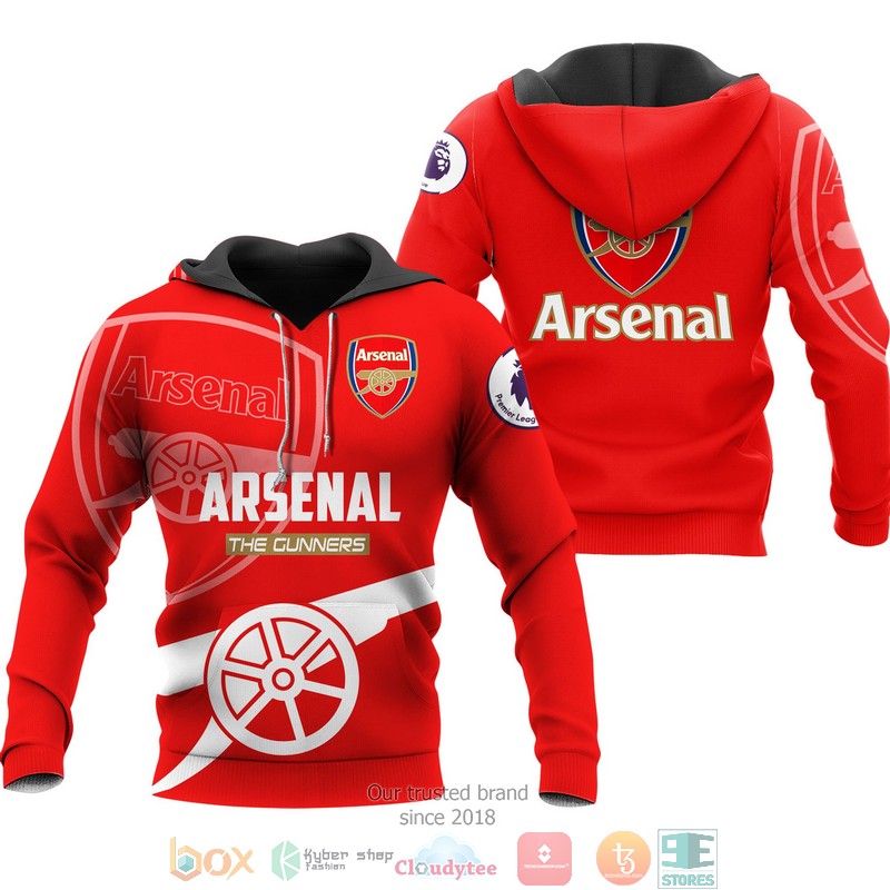 Arsenal The Gunners 3d shirt hoodie 1 2 3 4 5 6 7 8 9 10 11